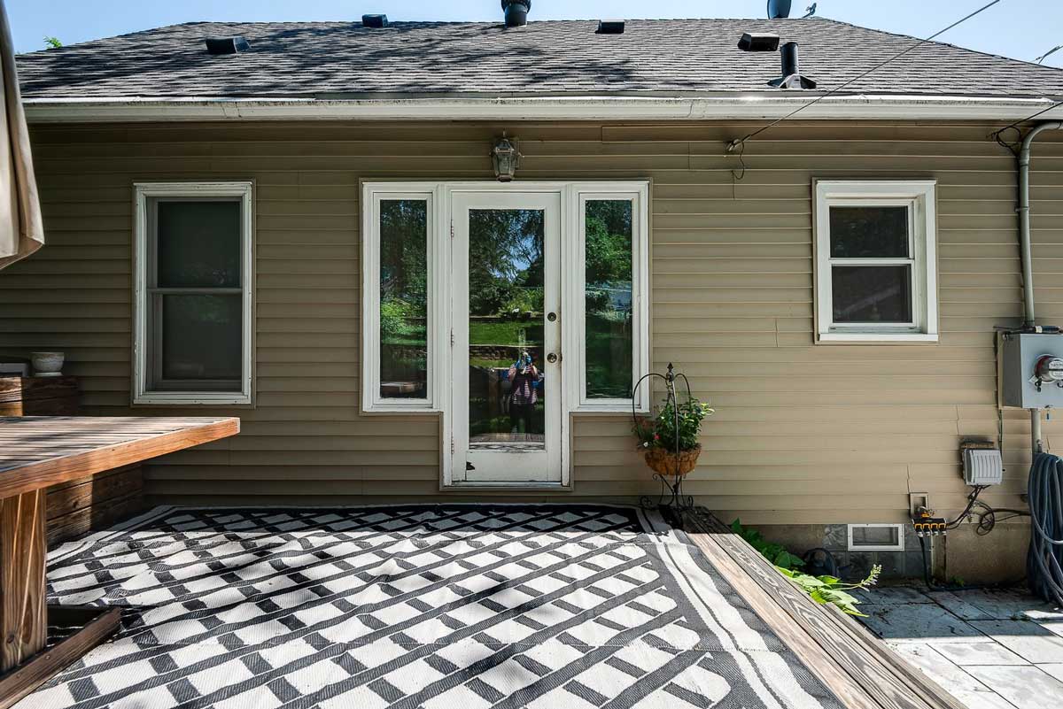 patio door before