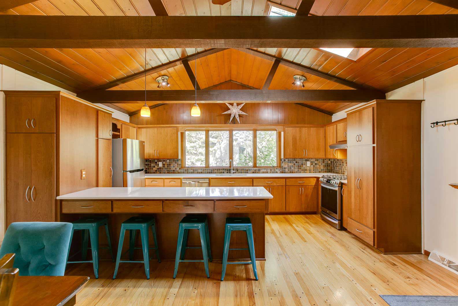 modern warm kitchen