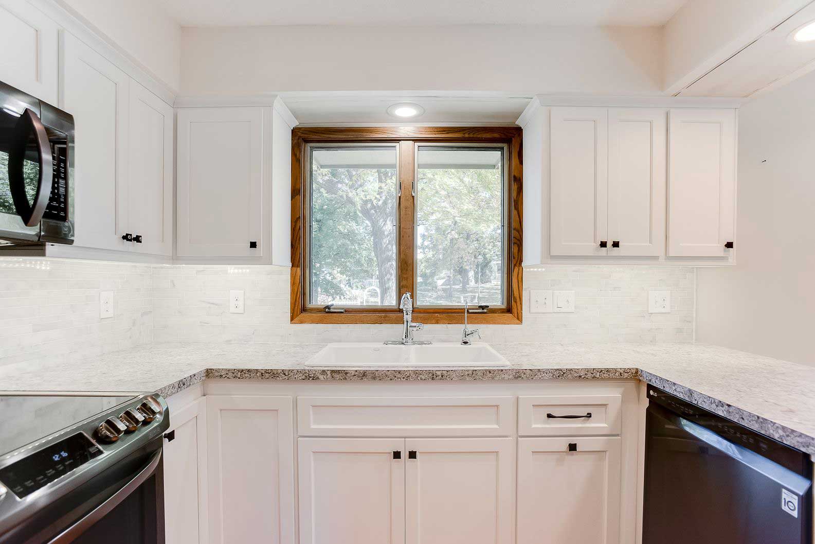 bright white kitchen