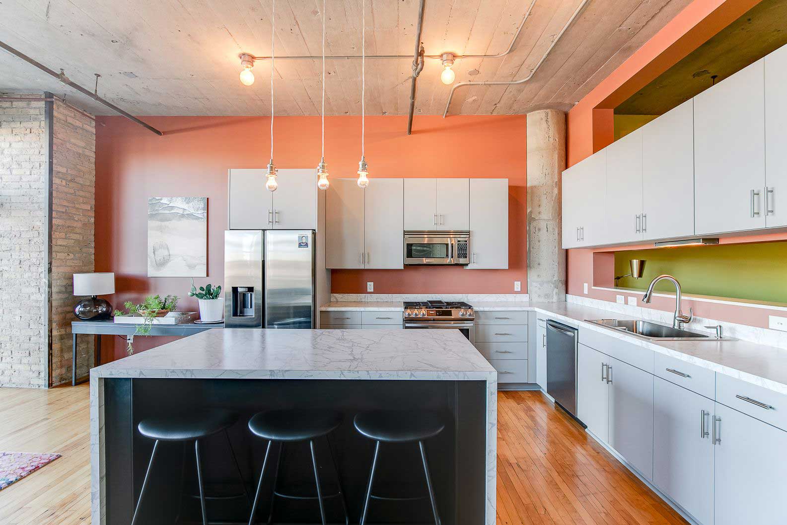 modern white kitchen