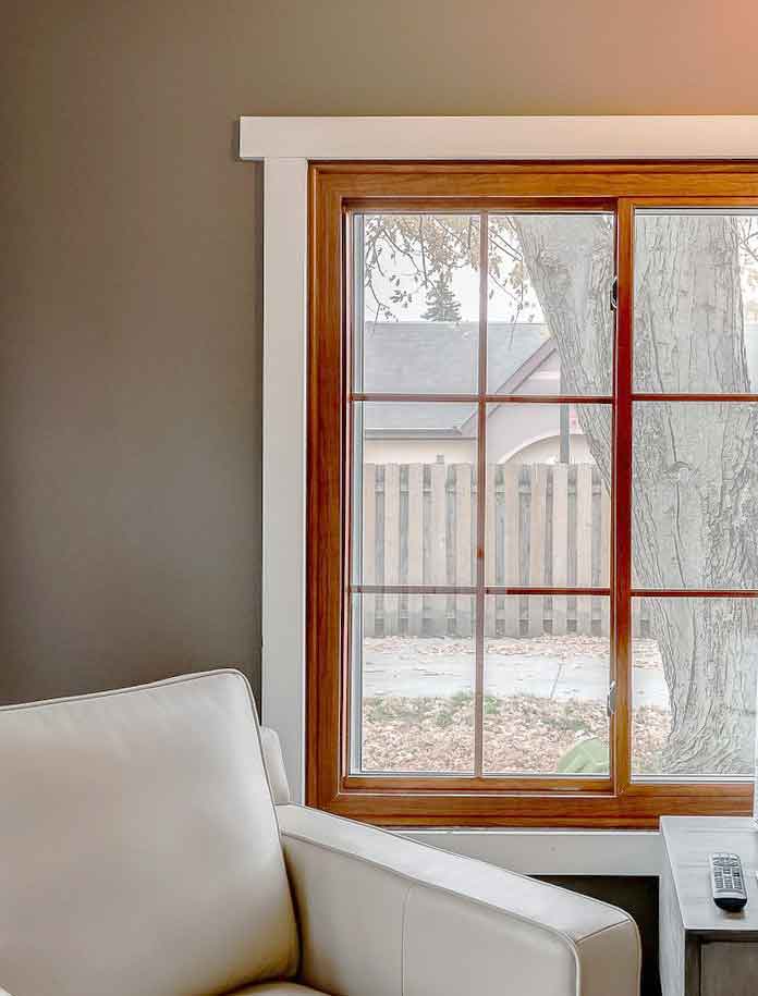 interior wood vinyl windows